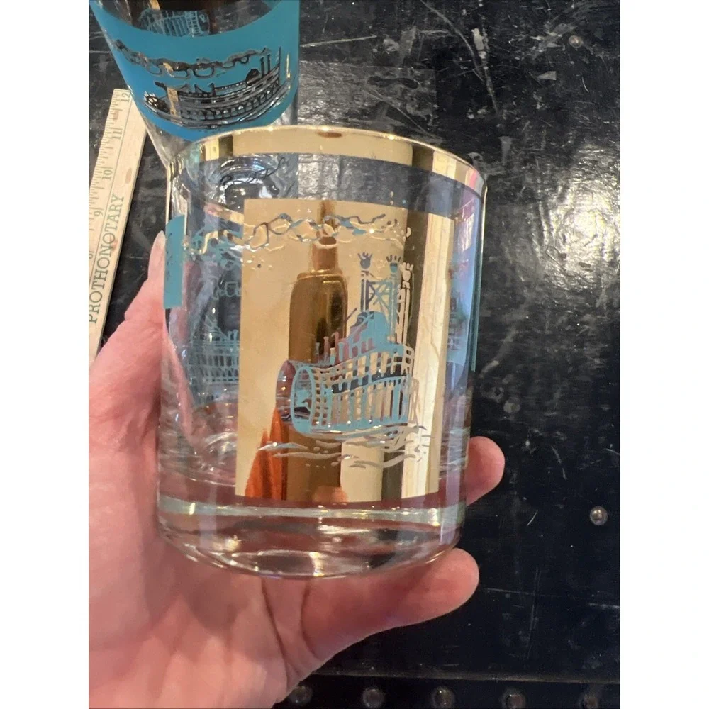 18 Piece Vintage Libbey Southern Comfort Glasses, Collin's, Rocks, Shot Glasses